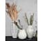 10&#x22; Cream Round Embossed Stoneware Formed Vase